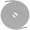 Produktbild: Mount Swiss Schnürsenkel runde Schnürsenkel ø 5 mm für Wander- & Trekkingschuhe - 100% Polyeste grau|weiß 90 cm / Durchmesser 5mm