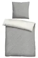 Produktbild: Biberna Melange- Flanell Bettwäsche 'Uni' 135 x 200 cm Sturmgrau - 0840500017001