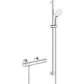 Produktbild: Grohe THM-Brausebatterie Grohtherm 800 34566 2 mit Brausegarnitur 900mm chrom (34566002)