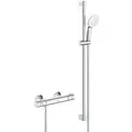 Produktbild: GROHE Grohtherm 800 Thermostat-Brausebatterie mit Brausegarnitur 900 mm - chrom - 34566002