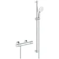 Produktbild: Grohtherm 800 Thermostat-brausebatterie, Mit Tempesta Brausestangenset 900mm, 2 Strahlarten Rain/jet, Chrom - Grohe