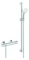 Produktbild: GROHE Thermostat-Brausebatterie Grohtherm 800 chrom Brausegarnitur 90cm 34566002