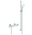 Produktbild: Thermostat-Brausebatterie Grotherm 800 + Brausegarnitur 90cm (Renovierungsset)