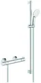 Produktbild: GROHE Thermostat-Brausebatterie Grohtherm 800 34566002 + Brausestangenset chrom