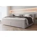 Produktbild: 99rooms Phönix Familienbett Boxspringbett 240×200 cm Webstoff MALMO_NEW Hellgrau - Hellgrau
