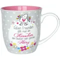 Produktbild: Sheepworld Tasse Motiv Küsschen | Tasse mit Spruch, Porzellan, 60 cl | Geschenk Freunde, Valentinstag | 44399