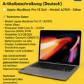 Produktbild: 💻 Apple MacBook Pro 13” – A2159 | i5 | 8GB /128GB MAC Laptop  Notebook 2019 ✅