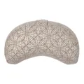 Produktbild: Bodhi Meditationskissen Yogi Mond | Maharaja Collection | Halbmond Yogakissen mit Buchweizenfüllung | Bedruckter Bezug aus 100% Baumwolle | Kissen für Yoga & Meditation | Taupe-Silber/Raja