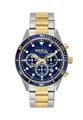 Produktbild: Breil Uhr Herren SAIL Ziffernblatt BLAU Bewegung Chrono Quartz e Bracelet Stahl Silber, Gold EW0744