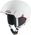 Produktbild: ALPINA BRIX JR - sicherer, perfekt klimatisierter und komfortabler Skihelm für Kinder, mit waschbarem Innenfutter - White-Graphic matt - S (48-52 cm)