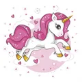Produktbild: 20 Servietten Einhorn Kinder Geburtstag Deko Mädchen Pink Heart Unicorn 33x33cm