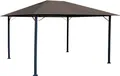 Produktbild: Metall Garten Pavillon Nizza 3x4m Partyzelt Taupe / Beigegrau RAL 7006