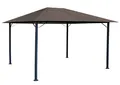Produktbild: QUICK STAR Metall Garten Pavillon Nizza 3x4m Taupe / Beigegrau RAL 7006