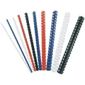 Produktbild: Plastikbinderücken, DIN A4, 21 Ringe, 25 mm, weiß Fellowes 5348204 (007751153482