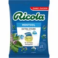 Produktbild: Ricola EXTRA STARK Menthol Aktiv Frei ohne Zucker 75g Packung