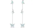 Produktbild: Swarovski Paar Ohrhänger Swarovski Lilia Drop-Ohrhänger 5662182, Schmetterling, blau, rhodinier (kein Set, 2-tlg., inkl. edelm Schmucketui)