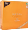 Produktbild: Servietten Papstar Royal Collection, 5 x 50 Stück, 1/4-Falz, Stoffoptik, 400 x 400 mm, Papier, orange 661004