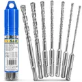 Produktbild: S&R Hammerbohrer Set - SDS-Plus Aufnahme - 7-teilig - für Beton / Stein / Granit