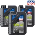 Produktbild: 3x LIQUI MOLY 1618 Motorbike 4T 10W-40 Scooter Motoröl mineralisch 1L