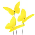 Produktbild: SUNPLAY Sonnenfänger Ø10cm 3er-Set Suncatcher Gartenstecker Schmetterlinge GELB