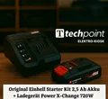 Produktbild: Original Einhell Starter Kit 2,5 Ah Akku + Ladegerät Power X-Change 720W ✅ NEU