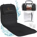 Produktbild: Badewannenkissen Ganzkörper Badekissen (125x43cm) - Badewannenmatte mit Kopfstütze unterstützt Nacken, Rücken und Beine - Mit Wasch- und Reiseb...