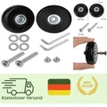 Produktbild: 2 Stück Ersatz-Räder, Reparaturset, Achsen aus Gummi, geräuschlos, Ersatzräder