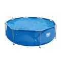 Produktbild: Stahlrahmenpool D300x76cm blau mit Filterpumpe Schwimmpool Pool Gartenpool neu