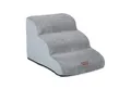Produktbild: relaxdays Haustiertreppe Hundetreppe mit 3 Stufen (1-St), grau