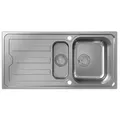 Produktbild: hansgrohe Einbauspüle S44 S440-A517 100342x145mm mit Abtropffläche, automatischer Garnitur, Edelstahl