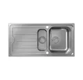 Produktbild: hansgrohe Edelstahlspüle hansgrohe S440-A517 100 Exzenterbedienung Edelstahl, 100/50 cm