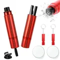 Produktbild: 2 Stück Auto Sicherheitshammer,Multifunktional Gurtschneider Notfallhammer | 2 In 1 Gurtschneider Notfallhammer,Glasbrecher Auto Essentials,Notfallhammer fürs Auto,Bus (Rot)