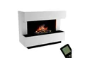 Produktbild: GLOW FIRE Elektrokamin Kant Wasserdampf Kamin, Elektrischer Kamin, Wasserdampfkamin mit 3D Feuer und Knisterfunktion