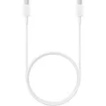 Produktbild: USB 2.0 Kabel, USB-C Stecker > USB-C Stecker weiß, 1 Meter, Laden mit bis zu 60 Watt