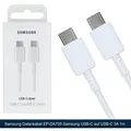Produktbild: Original Samsung USB-C zu Typ C Ladekabel Schnellladen EP-DA705 3A 60W 1m weiß