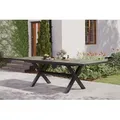 Produktbild: SIENA GARDEN Sincro Ausziehtisch, anthrazit/natur-grau, Alu/Keramik, 200/260 x 100 cm