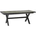 Produktbild: Siena Garden Gartentisch, Anthrazit, Graubraun, Metall, rechteckig, X-Form, 100x77x200-260 cm, ausziehbar, UV-beständig, wetterbeständig, Gartenmöbel, Gartentische, Gartentische ausziehbar
