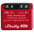 Produktbild: Shelly - WLAN-Schaltaktor 1PM Mini Gen 3, rot
