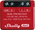 Produktbild: SHELLY PLUS1PMM3 - Shelly Plus 1 PM Mini, 1-Kanal, WLAN, BT, max. 8 A, Messfunktion