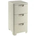 Produktbild: curver STYLE Aufbewahrungsboxen 3x 14,0 l creme 32,8 x 37,8 x 60,0 cm, 1 St.