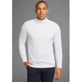 Produktbild: Rollkragenshirt BRUNO BANANI, Herren, Gr. XXL (60/62), weiß, Obermaterial: 100% Baumwolle, unifarben, Basic, normal, Shirts, auch zum Unterziehen