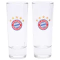 Produktbild: FC Bayern München Schnapsglas 6 cl FCB Fanartikel Logo 5 Sterne Gläser 2erSet