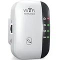 Produktbild: Retoo WiFi Repeater 2.4 GHz, WLAN Verstärker, Ethernet-Port, WPS, Access Point, Repeater Modus, LED abschaltbar, kompatibel zu Allen WLAN Geräte, Internet Verstärker, RJ-45 Kabel