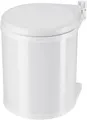 Produktbild: Hailo Compact-Box M 3555-001 Mülleimer 15 l Stahlblech (Ø x H) 285 mm x 355 mm Weiß 1 St.