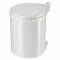 Produktbild: Hailo Einbaumülleimer Compact-Box M, Abfalleimer, Mülleimer Stahlblech Weiß 15 L