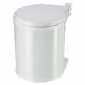 Produktbild: Hailo Einbaumülleimer Compact-Box M, Abfalleimer, Mülleimer Stahlblech Weiß 15 L