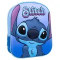 Produktbild: Cerdá Kindergartentasche Stitch, 3D Kinder-Rucksack 31x25x10 cm blau