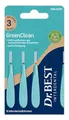 Produktbild: Dr.BEST GreenClean Interdental, Size 3, 6 Stück - Interdentalbürsten für eine sanfte Reinigung der Zahnzwischenräume