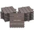 Produktbild: WOLTU WPC Terrassenfliesen Holzoptik Klicksystem 22 Stück/ 2 m² Braun