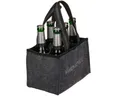 Produktbild: Out of the Blue Tragetasche Flaschenträger anthrazit 6 Flaschen Männerhandtasche